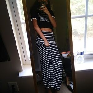 Stripted skirt dress
